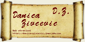Danica Živčević vizit kartica